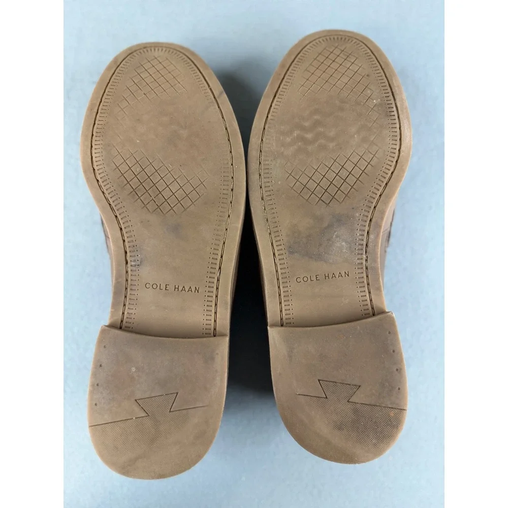 Cole Haan Pinch Prep Penny Loafers Mens 12 Taupe Brown Leather Slip On C39126